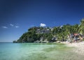 Diniwid resort beach view in tropical paradise boracay island philippines Royalty Free Stock Photo