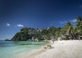 Diniwid resort beach view in tropical paradise boracay island ph Royalty Free Stock Photo