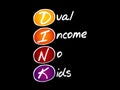 DINK - Dual Income No Kids, acronym Royalty Free Stock Photo