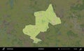 Dinkelland highlighted, Netherlands. Topographic Humanitarian Royalty Free Stock Photo