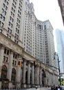 Dinkins Manhattan Municipal Building, Centre Street facade, New York, NY Royalty Free Stock Photo