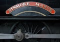 Steam Engine - Dinmore Manor Name Plate Royalty Free Stock Photo