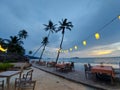 Dinner beach island sea sky Royalty Free Stock Photo