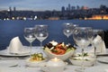 Dinner At The Bosphorus, Istanbul - Turkey (Night Royalty Free Stock Photo