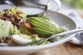 Dinner Cobb Salad made with romaine lettuce Royalty Free Stock Photo
