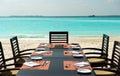 Dinner on exotic beach