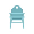 Dinner feeding chair icon flat isolated vector Royalty Free Stock Photo