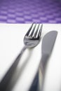 Dinner Fork and Knife Royalty Free Stock Photo