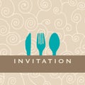 Dinner invitation Royalty Free Stock Photo