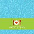 Dinner invitation Royalty Free Stock Photo