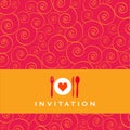 Dinner invitation Royalty Free Stock Photo