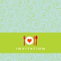 Dinner invitation Royalty Free Stock Photo