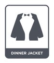 dinner jacket icon in trendy design style. dinner jacket icon isolated on white background. dinner jacket vector icon simple and Royalty Free Stock Photo
