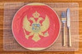 Dinner plate for Montenegro
