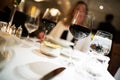 Dinner and Red Wine Royalty Free Stock Photo