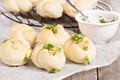 Dinner rolls with parmesan and garlic Royalty Free Stock Photo