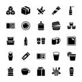 Dinner Set Glyph Icons Pack