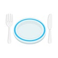 Dinner Sign Emoji Icon Illustration. Set the Table Vector Symbol Emoticon Design Clip Art Sign Comic Style.