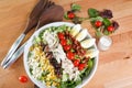 Dinner sized cobb salad Royalty Free Stock Photo