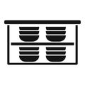 Dinning furniture icon simple vector. Kitchen furniture