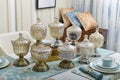 Dinning room Crystal candy box Royalty Free Stock Photo