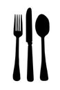 Dinning Room Knife Fork Spoon Silhou