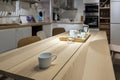 Dinning table and kitchen dÃÂ©cor at the Ikea Store Royalty Free Stock Photo