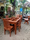 Dinning table teak with cair