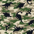 Dinosaur camouflage pattern Royalty Free Stock Photo
