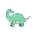dino dinosaur character cartoon vector illustration Royalty Free Stock Photo