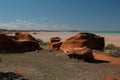 Dino footprints Royalty Free Stock Photo