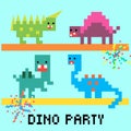 Dino party card