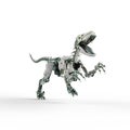 Dino raptor robot will catch you Royalty Free Stock Photo