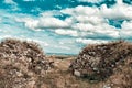 Dinogetia fortress Royalty Free Stock Photo