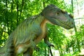 Dinosaur Ceratosaur, Ceratosaurus nasicornis in jurassic park Royalty Free Stock Photo