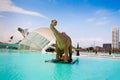 Dinosaur at The City of Arts and Sciences Valencia Spain
