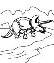 Dinosaur coloring page Royalty Free Stock Photo