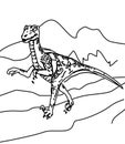 Dinosaur coloring page