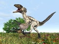 Dinosaur Deinonychus Royalty Free Stock Photo