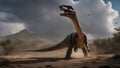 dinosaur in the desert The dinosaur was a noble creature that walked in the epic world, when the world was full of wars