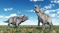 Dinosaur Diabloceratops Royalty Free Stock Photo