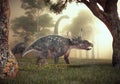Dinosaur - Diceratops in nature