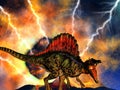 Dinosaur doomsday Royalty Free Stock Photo