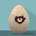 Dinosaur egg illustration Royalty Free Stock Photo