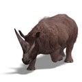 Dinosaur Elasmotherium Royalty Free Stock Photo