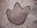 Dinosaur Footprint Royalty Free Stock Photo