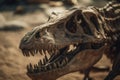 Dinosaur Fossil (Tyrannosaurus Rex) Found by Archaeologists. AI generated Royalty Free Stock Photo