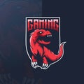 Dinosaur gaming logo Royalty Free Stock Photo
