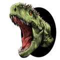 Dinosaur head sketch vector