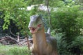 Dinosaur on the hunt. Montenegro Dinosaur Park